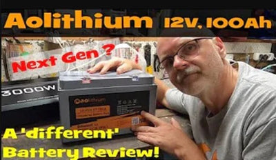 Testing the New Aolithium Battery Designed for RVs - Model 12V100Ah-4S 100 amp hours with Bluetooth