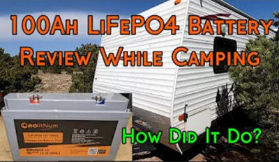 100 Amp Hour LiFePO4 Bluetooth Battery Review While Camping